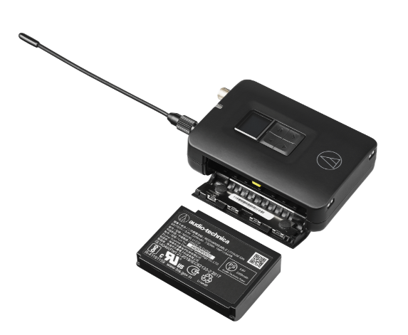 BODY-PACK TRANSMITTER WITH LAVALIER MICROPHONE AND CHARGER